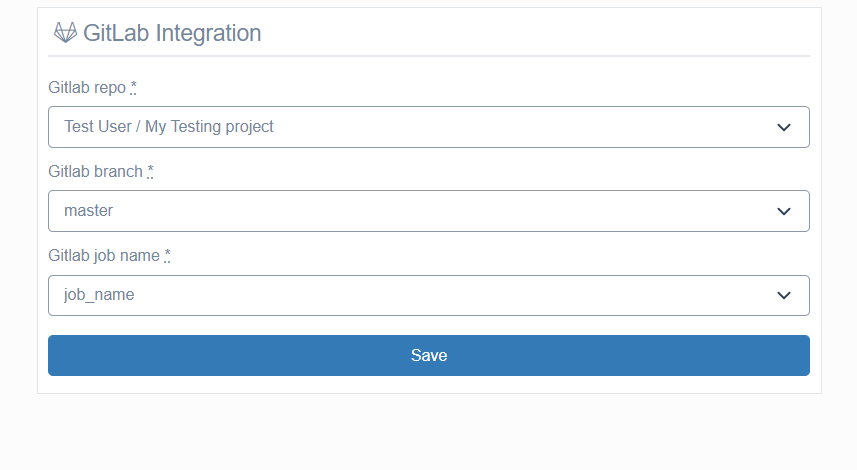 Calliope gitlab settings