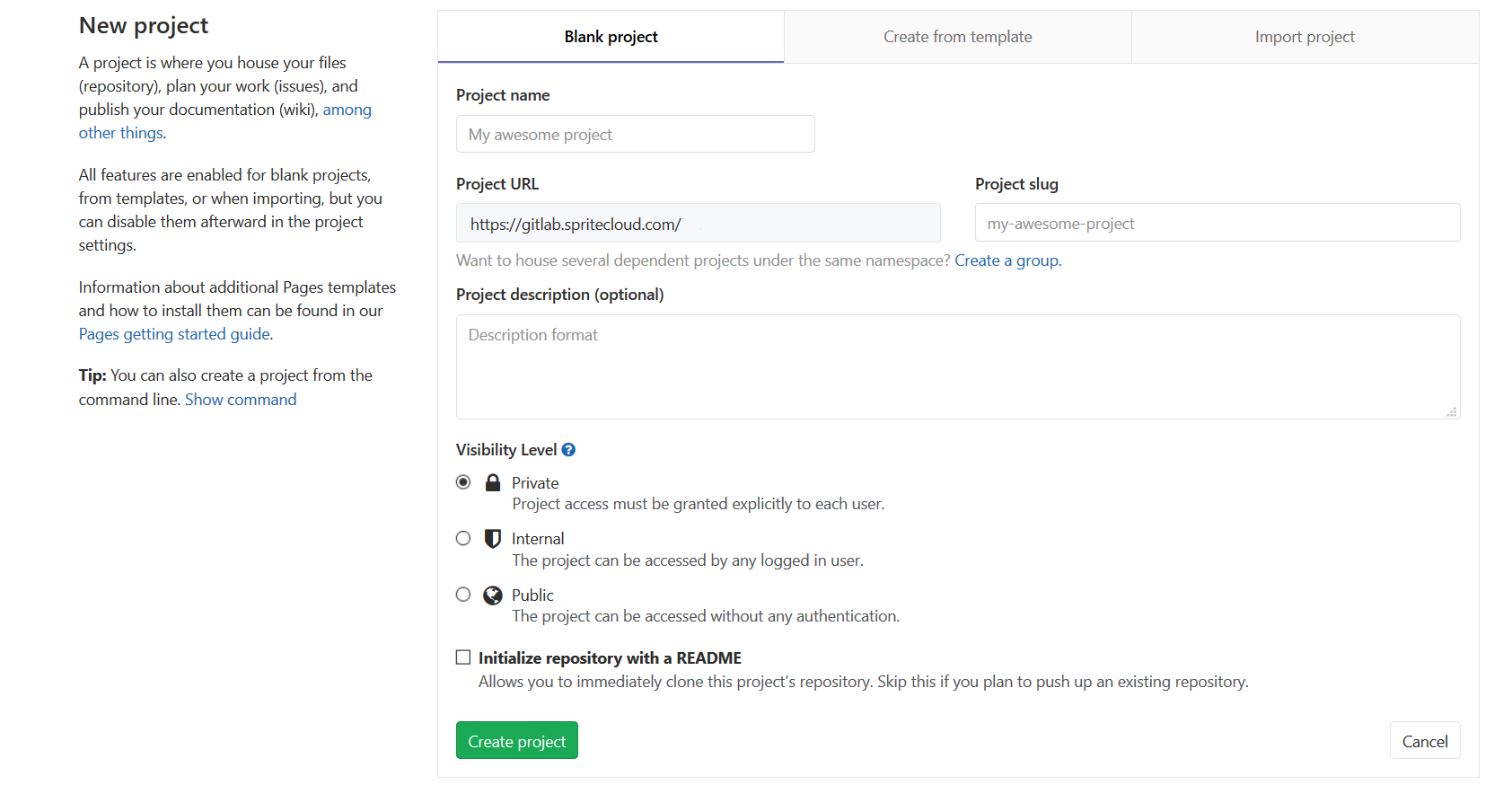 Gitlab project